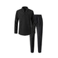 🎊Schickes Herren-Set aus Baumwolle, bestehend aus einem Hemd mit Kragen und einer Hose mit Kordelzug