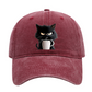 😻Süße schwarze Katze Vintage Baseball Cap