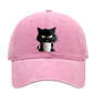 😻Süße schwarze Katze Vintage Baseball Cap