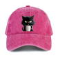 😻Süße schwarze Katze Vintage Baseball Cap