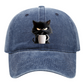 😻Süße schwarze Katze Vintage Baseball Cap