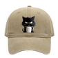 😻Süße schwarze Katze Vintage Baseball Cap