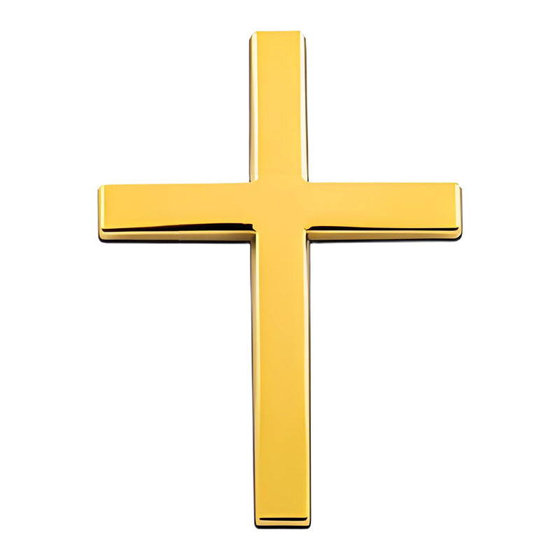 🚗✝️ Metallischer 3D-Kreuz-Aufkleber zur Selbstklebung für Kratzer am Auto