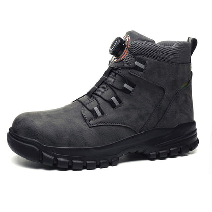 🔥Rutschfeste, leichte Sicherheitsstiefel der Klasse S3 für Unisex, ✅👍 mit stoßfesten Spikes, Anti-Smash- und Anti-Kompressions-Funktion