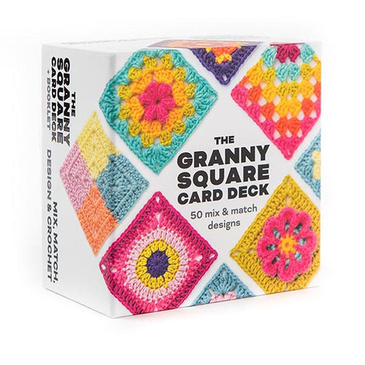 Granny-Square-Kartenset – 50 kombinierbare Designs