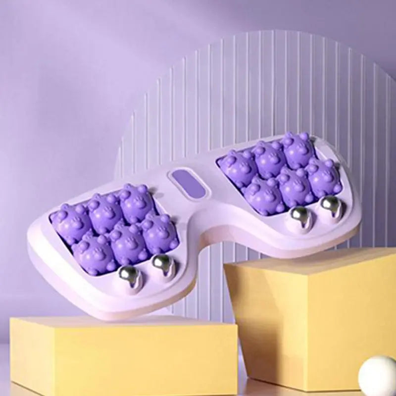 🎁 Mehr kaufen, mehr sparen! 💜🦶 Tragbare Doppelfußmassagewalze – Entspannung jederzeit und überall