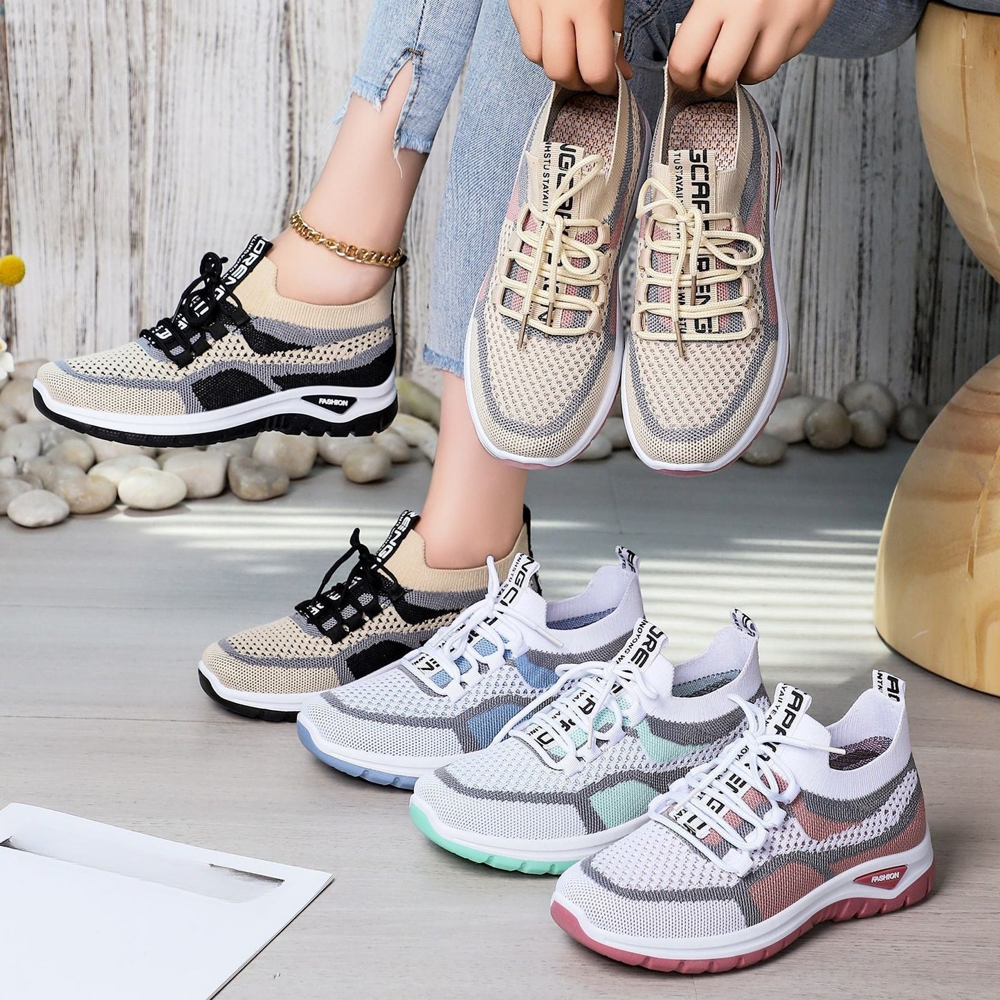 🔥2025 neues Modell, 50 % Rabatt🔥👟Lässige Schnür-Laufschuhe für Damen