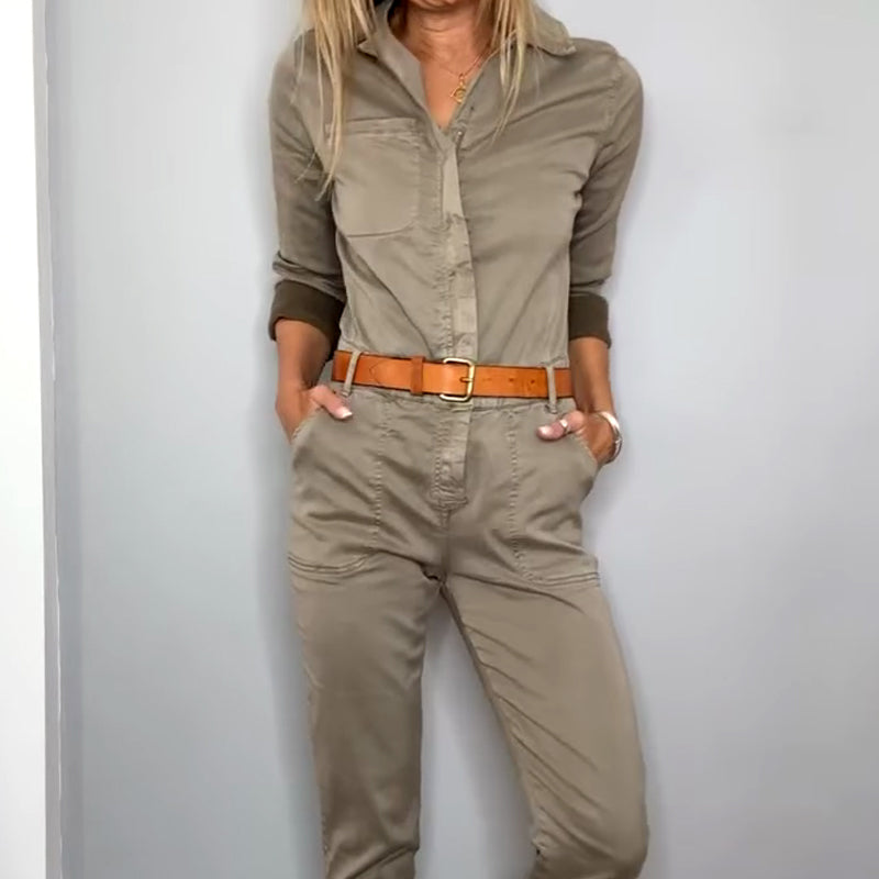 Utility-Jumpsuit mit Taschen für Damen