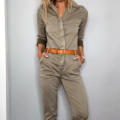 Utility-Jumpsuit mit Taschen für Damen