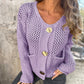 🍂Herbstverkauf 50 % Rabatt🍁Häkel-Strickjacke für Damen