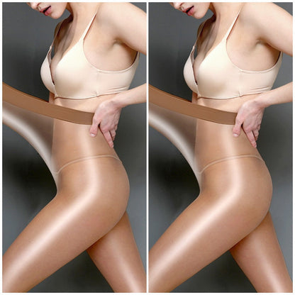 🔥Solange der Vorrat reicht 40 % Rabatt!🎉Glänzende, transparente Strumpfhose für Damen