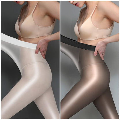 🔥Solange der Vorrat reicht 40 % Rabatt!🎉Glänzende, transparente Strumpfhose für Damen