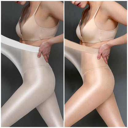 🔥Solange der Vorrat reicht 40 % Rabatt!🎉Glänzende, transparente Strumpfhose für Damen