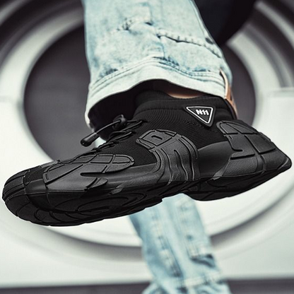 Lässige, atmungsaktive Sneaker aus Mesh mit dicker, rutschfester Sohle