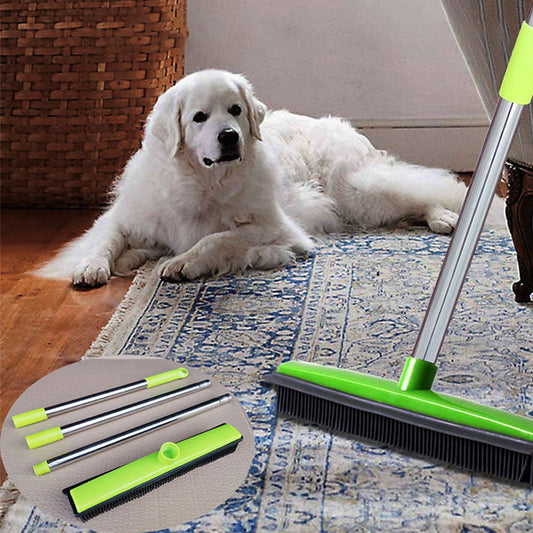 Gummibesen mit feinen Borsten – zum Entfernen von Staub & Tierhaaren – ideal für Teppiche, Polster & glatte Böden – leicht & effektiv🧹🐾
