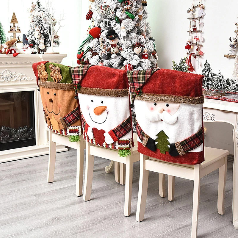 🎄Weihnachtsverkauf 42% Rabatt🎄 Niedliche Weihnachtsstuhlbezüge
