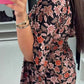 Maxikleid mit V-Ausschnitt und 3/4-Ärmeln