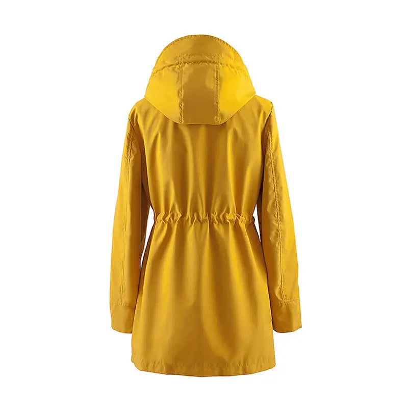 🍂Mittellange Windjacke mit Kapuze, Tunnelzug und Reißverschluss🧥
