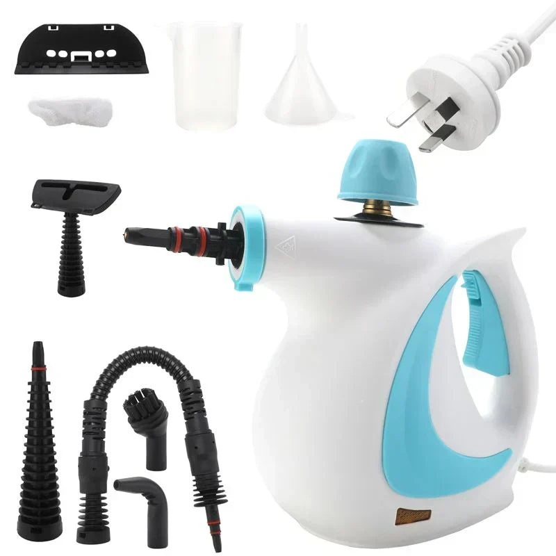 💎 60% RABATT! 💎 Hand-Multiflächen-Dampfreiniger mit Druckboost – 12-teiliges Set, Chemiefrei & 99,9 % Keimabtötung