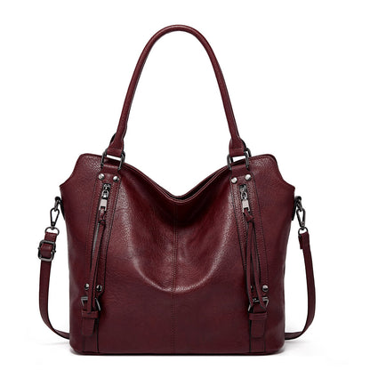 👜 LIMITIERTES ANGEBOT 50% RABATT! ✨ Kunstleder-Shopper Damen – Vielseitig, Praktische Fächer, Set mit Beutel 💼