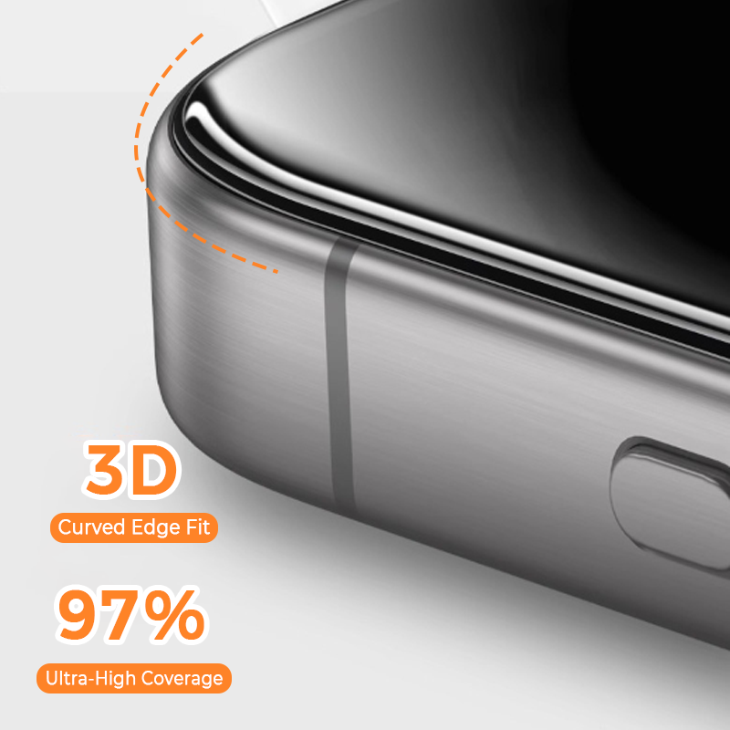 HD-Anti-Spy Displayschutz aus gehärtetem Glas für iPhone