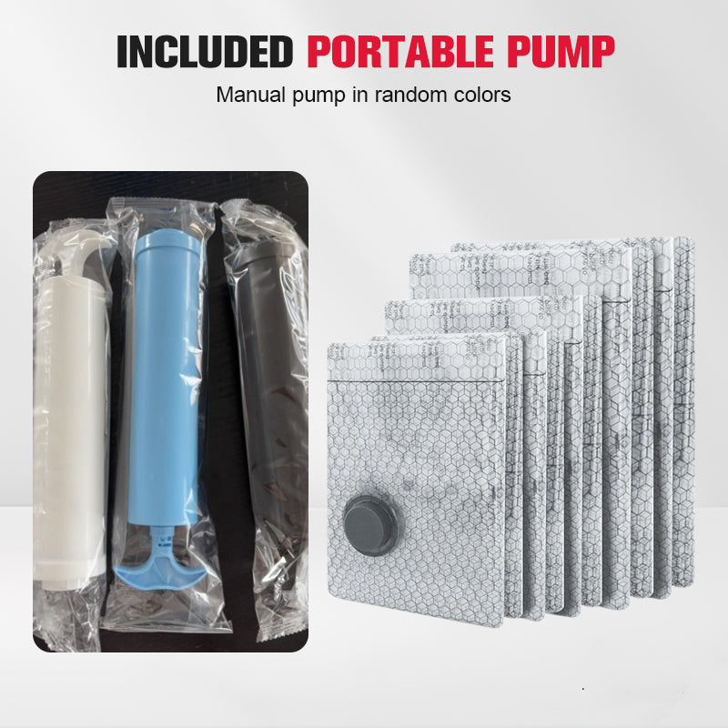 🔥Solange der Vorrat reicht 40 % Rabatt!🎉Reise-Vakuum-Storagebeutel & tragbares Pump-Set