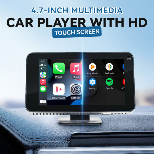 📱4,7-Zoll-HD-Touchscreen-Multimedia-Player für Ihr Auto – Wischen Sie mit den Fingerspitzen und verwandeln Sie Ihr Fahrzeug im Handumdrehen in ein intelligentes Entertainment-Center!🚗✨