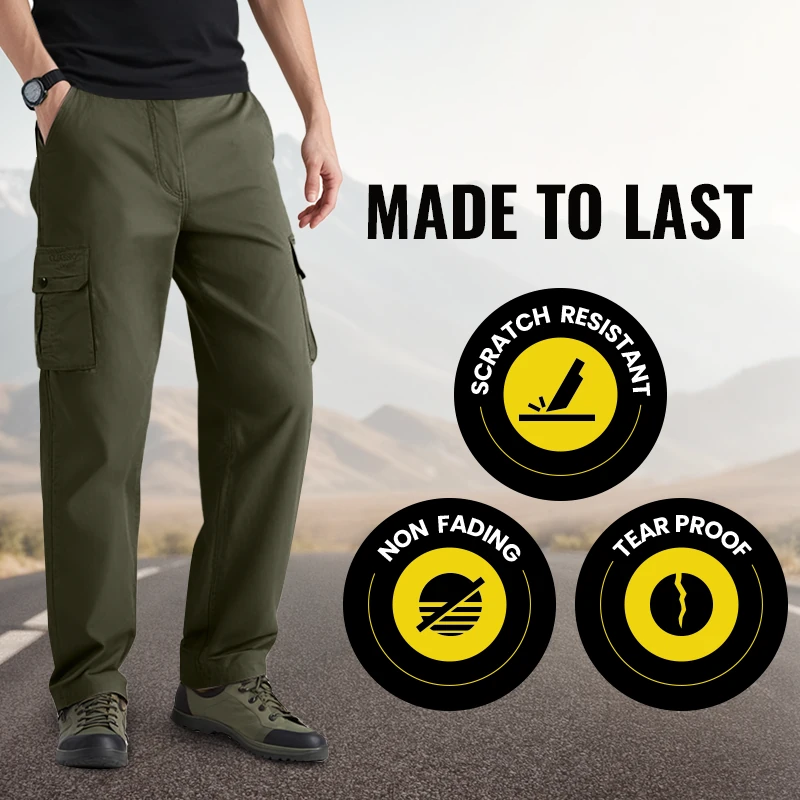 🛍️🔥 Multifunktionale Cargo-Hosen mit Premium-Qualität 🎯👖 Verstärkte Taschen & nachhaltiges Material – ideal für Arbeit & Abenteuer