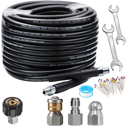 🔥Solange der Vorrat reicht 40 % Rabatt!🎉5800PSI Abwasserspüler-Kit für Hochdruckreiniger