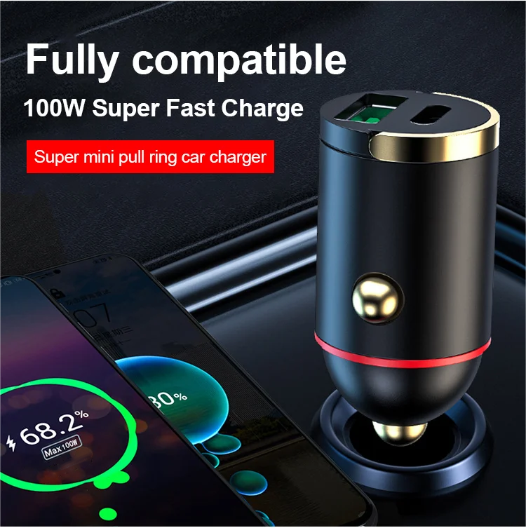 🔥Black-Friday-Mega-Angebot – 50 % Rabatt!🔥Kompaktes Schnellladegerät mit 2 Anschlüssen für das Auto