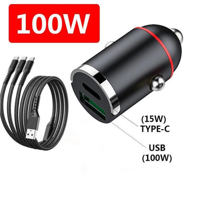 🔥Black-Friday-Mega-Angebot – 50 % Rabatt!🔥Kompaktes Schnellladegerät mit 2 Anschlüssen für das Auto