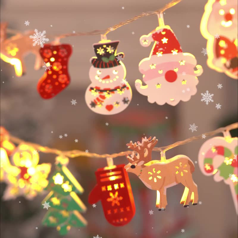 🎅 Mach dich bereit für Weihnachten: 50% Rabatt – LED-Lichterkette mit Weihnachtsmann