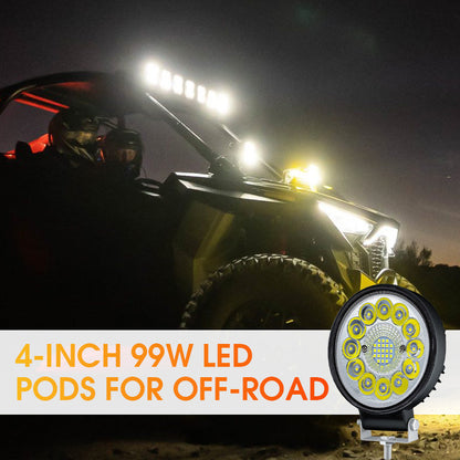 ⏳Begrenzte Zeit 50% 💡4-Zoll-LED-Pod mit 99 W für Offroad-Anwendungen✨