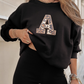 🔥Solange der Vorrat reicht 40 % Rabatt!🎉 Damen Freizeit-Zweiteiler: Sweatshirt mit Buchstaben-Print & Hose