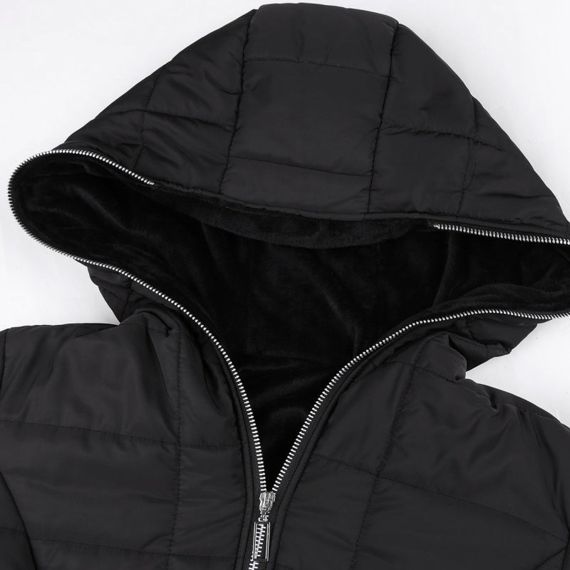 ❄️ LETZTER TAG IM ANGEBOT - 50% RABATT 💖 Damen Kapuzen-Mantel mit Plüschfutter