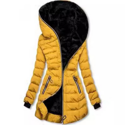 ❄️ LETZTER TAG IM ANGEBOT - 50% RABATT 💖 Damen Kapuzen-Mantel mit Plüschfutter