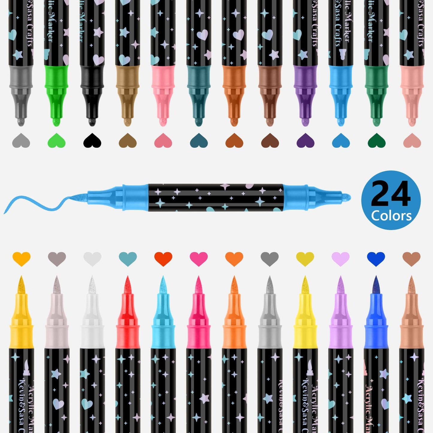 🔥Weihnachtsangebot  50% RABATT🎨✨Zweiseitiger Glitzer-Marker✨
