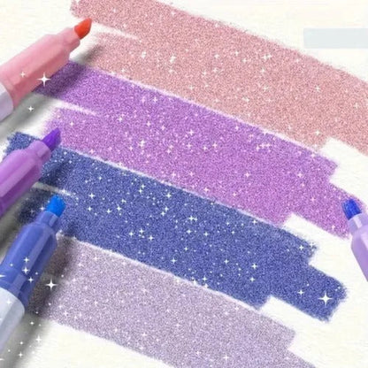 🔥Weihnachtsangebot  50% RABATT🎨✨Zweiseitiger Glitzer-Marker✨