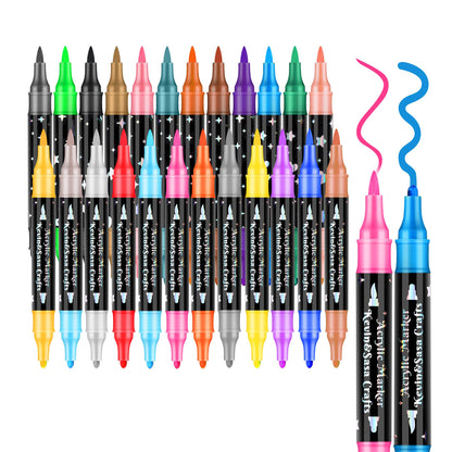 🔥Weihnachtsangebot  50% RABATT🎨✨Zweiseitiger Glitzer-Marker✨