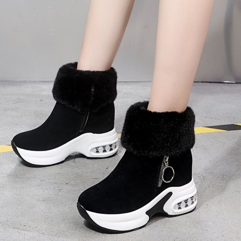 🔥Begrenzte Stückzahl verfügbar 50 % Rabatt🔥Damenstiefeletten mit dicker Sohle und Futter