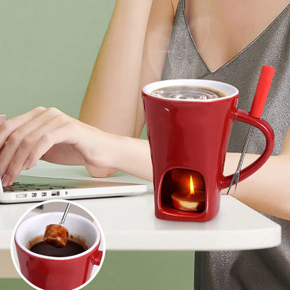🔥Solange der Vorrat reicht 40 % Rabatt!🎉Keramik-Schokoladenfondue-Becher