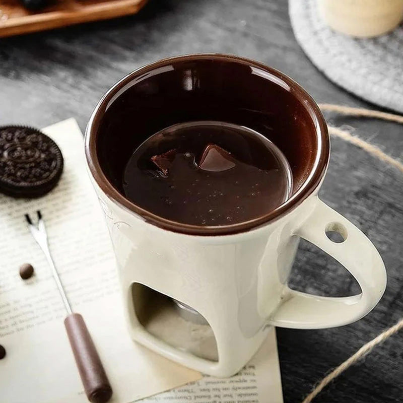 🔥Solange der Vorrat reicht 40 % Rabatt!🎉Keramik-Schokoladenfondue-Becher