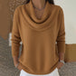 🔥Solange der Vorrat reicht 40 % Rabatt!🎉Eleganter, gemütlicher Damenpullover mit Wasserfallkragen