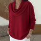 🔥Solange der Vorrat reicht 40 % Rabatt!🎉Eleganter, gemütlicher Damenpullover mit Wasserfallkragen