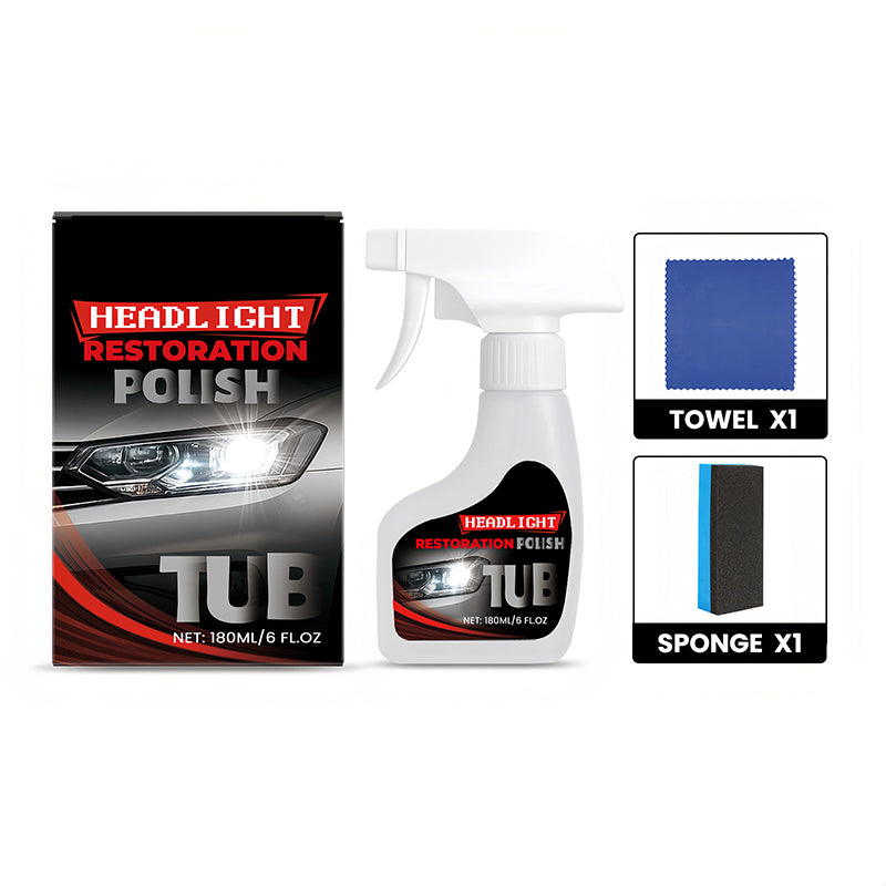 🚗 Scheinwerfer-Klarheit wiederherstellen & schützen – 2-in-1 Scheinwerfer-Aufbereitungsspray – Nachnahme ✨