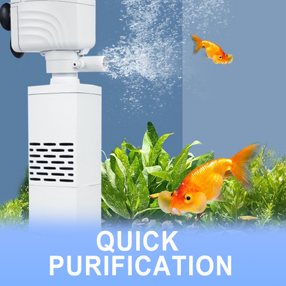 🔥3-in-1-Filter für Aquarien – Filtration, Sauerstoffierung und Wasserpumpung