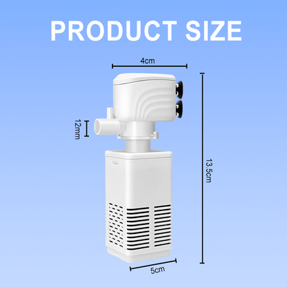 🔥3-in-1-Filter für Aquarien – Filtration, Sauerstoffierung und Wasserpumpung