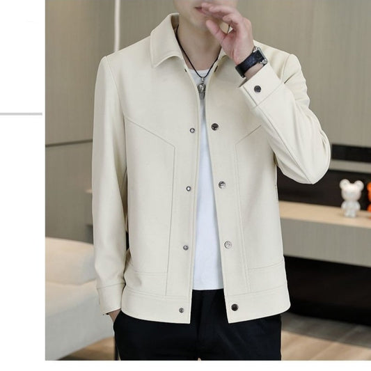 🔥Solange der Vorrat reicht 40 % Rabatt!🎉Lässige Herrenjacke mit Knopfleiste