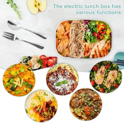✨🍴Mobile elektrische Brotdose – Für Auto & Haushalt, Steckdosenbetrieb, Edelstahl-Innenbehälter 🔌🍱