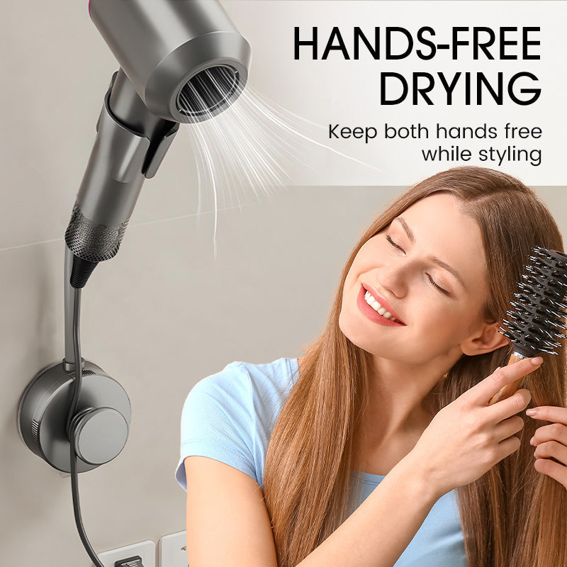 🔥Solange der Vorrat reicht 40 % Rabatt!🎉Freihändiger Haartrocknerhalter mit Saugnapf